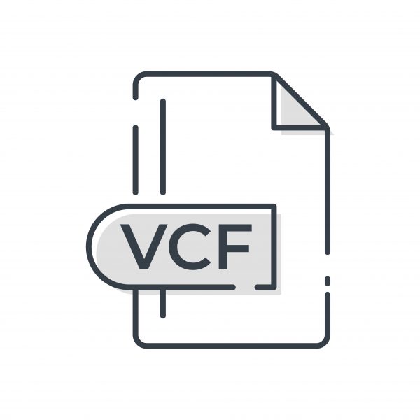 vcf file icon contacts