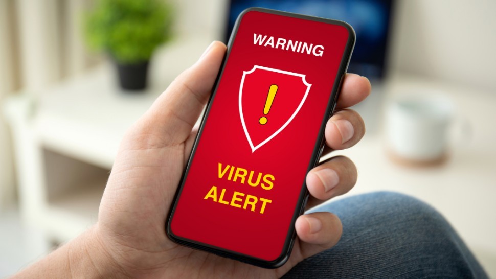 Potentially spyware infected smartphone