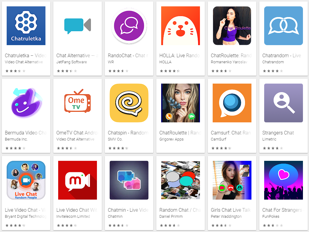 Chat app strangers with best video Top 10