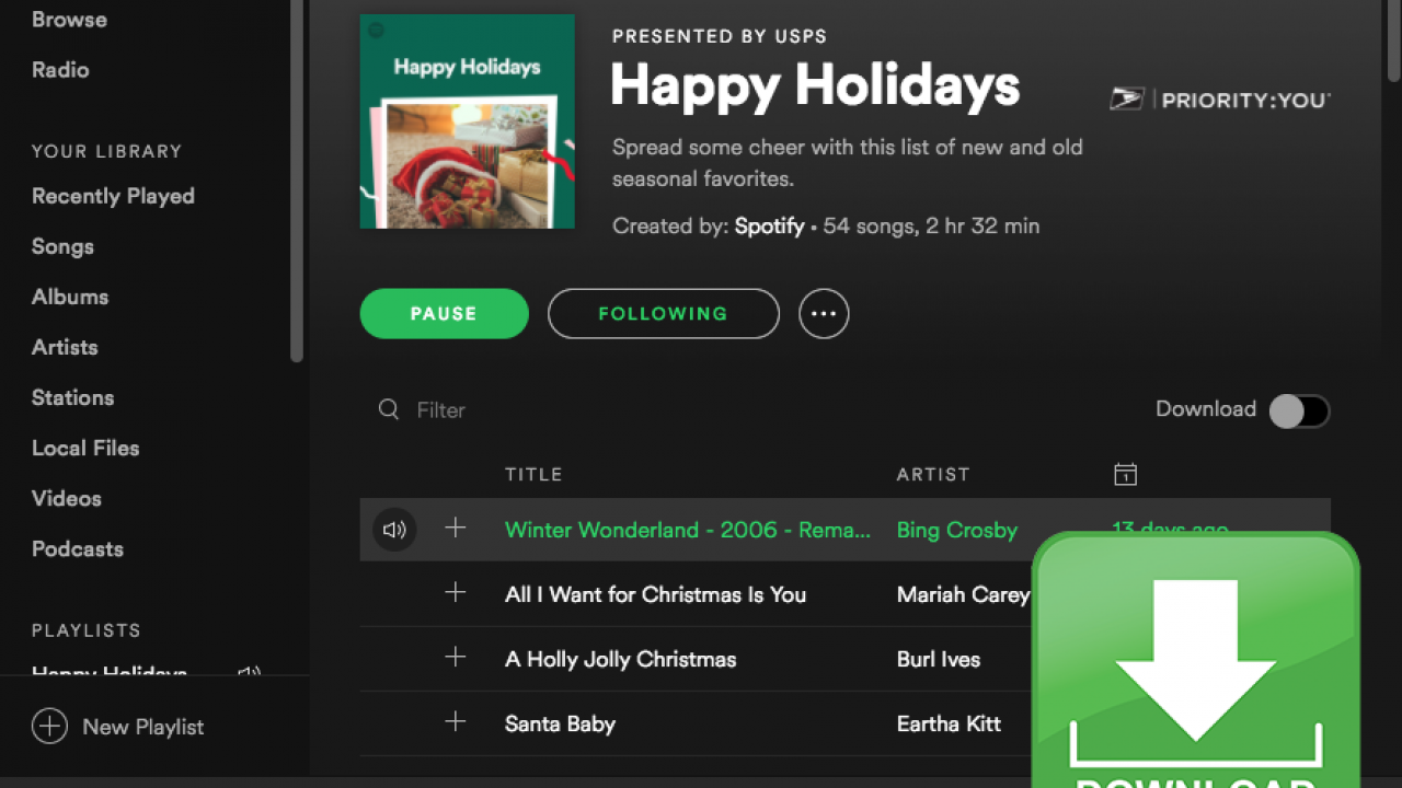 Download Streaming Music From Spotify