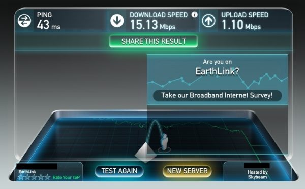low upload speed