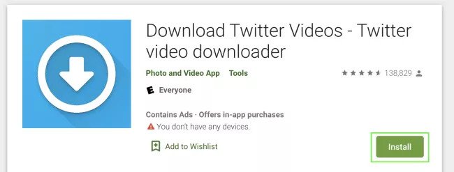 how to download twitter videos mobile