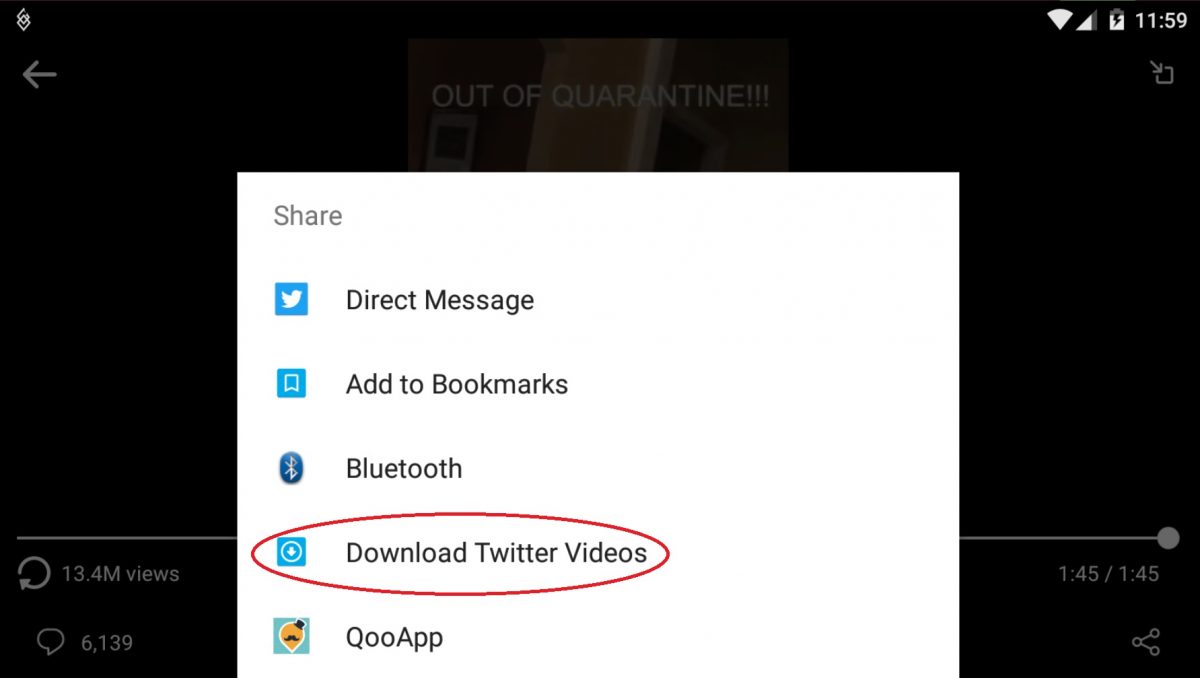 how to download twitter video to phone