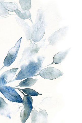 Blue Leaves Watercolor Wallpaper Cellularnews - Watercolor Wallpaper Blue