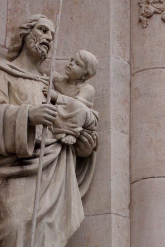 Download The Saint and The Child Sculpture Wallpaper | CellularNews