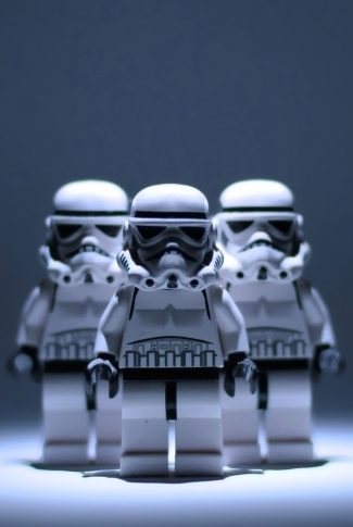 three stormtroopers