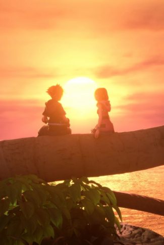 Download Kingdom Hearts 3 Sora Kairi And The Sunset Wallpaper
