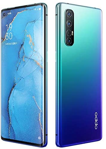 Oppo Reno 3 in aurora blue