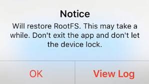 Restore RootFS