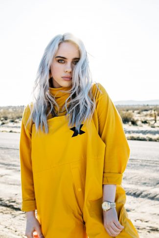 Download Billie Eilish In Yellow At A Highway Wallpaper Cellularnews