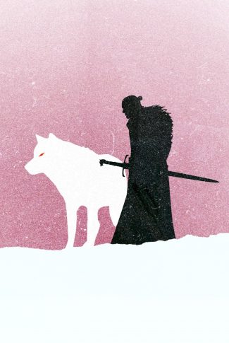 Download Game Of Thrones Jon And Ghost Artwork Wallpaper Cellularnews