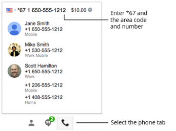 how to call private numbers