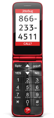 GreatCall Jitterbug Flip cell phones for seniors