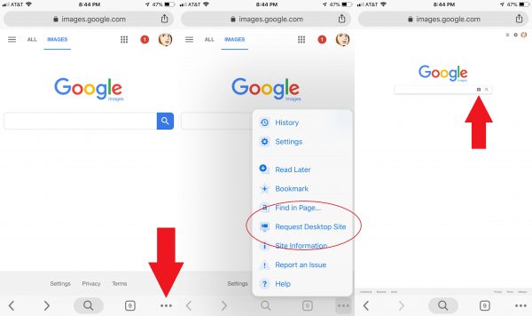 Reverse Image Search on iOS Devices