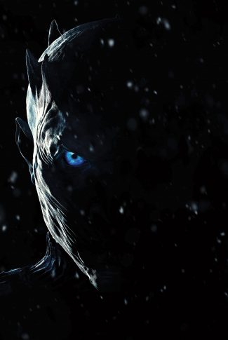 An official series poster wallpaper of the Night King for Game of Thrones Season 7.