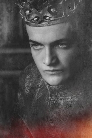 A series character poster wallpaper of Joffrey Baratheon from Game of Thrones Season 4.