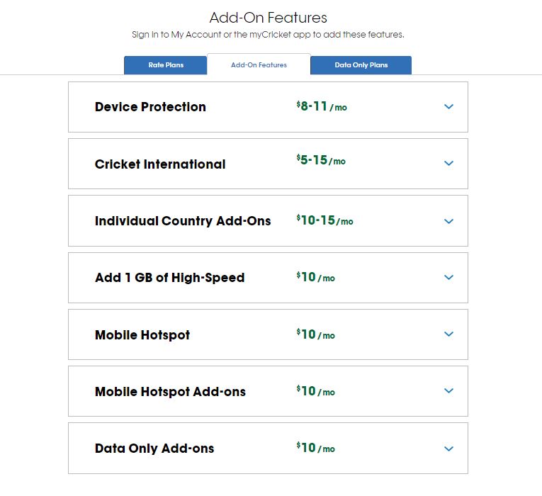 how much does it cost to add a phone to a cricket plan