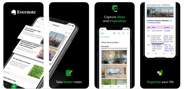 Evernote Time management apps