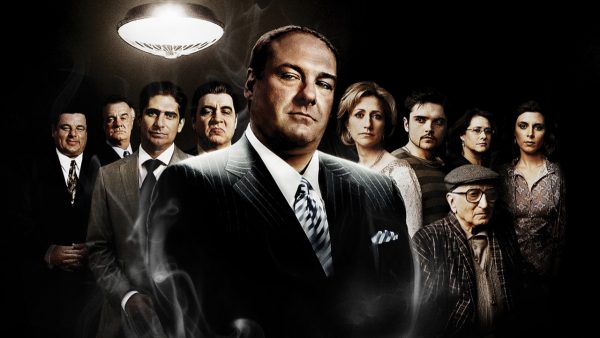 The cast of The Sopranos poses for a photo