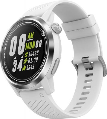 a white smartwatch