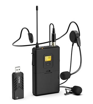 A lavalier external microphone made of solid materials used for basic audio recording needs.