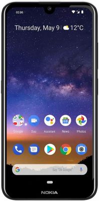 black Nokia 2.2