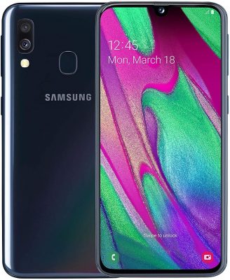 Black Samsung Galaxy A40