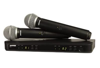 Shure comes with 2 microphone chips that have exxtensive range, precision, and a variety of configurations.
