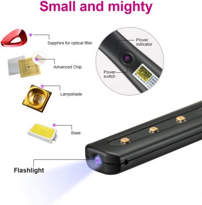 LEADLIFE UV Light Sanitizer Travel Wand phone sanitizer