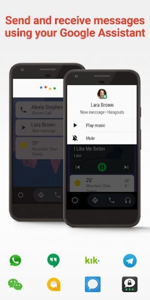 android auto messaging feature