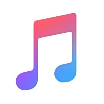 Logo of Apple Music white background