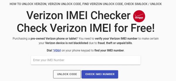 verizon samsung imei check