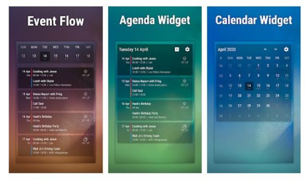 Event Flow Calendar Widget mejores widgets para android