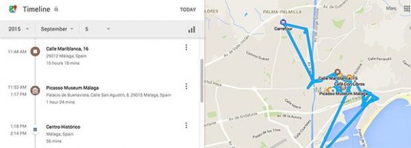 Zoek mijn Android met behulp van Google locatiegeschiedenis