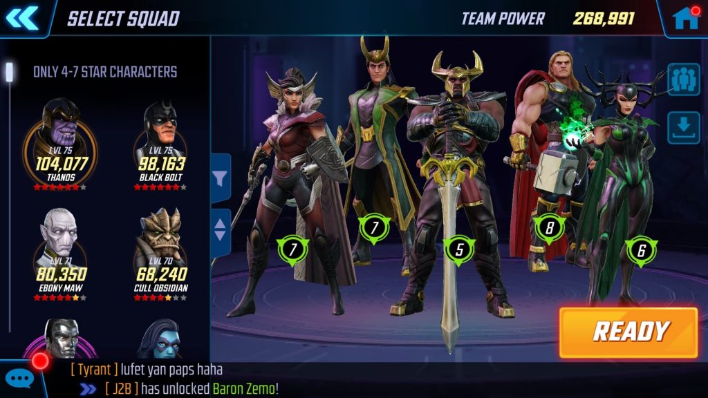 Marvel Strike Force Best Teams for All Game Modes