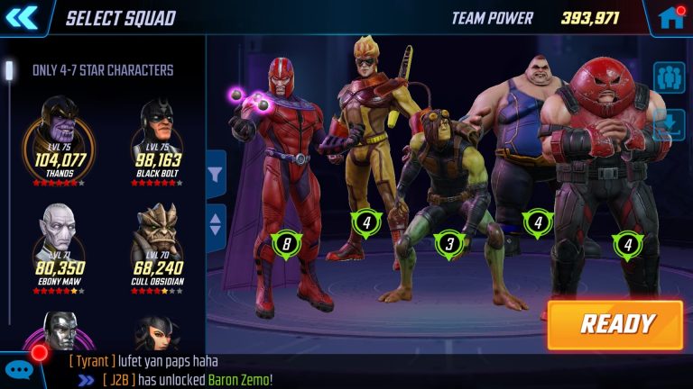 Marvel Strike Force Best Teams for All Game Modes