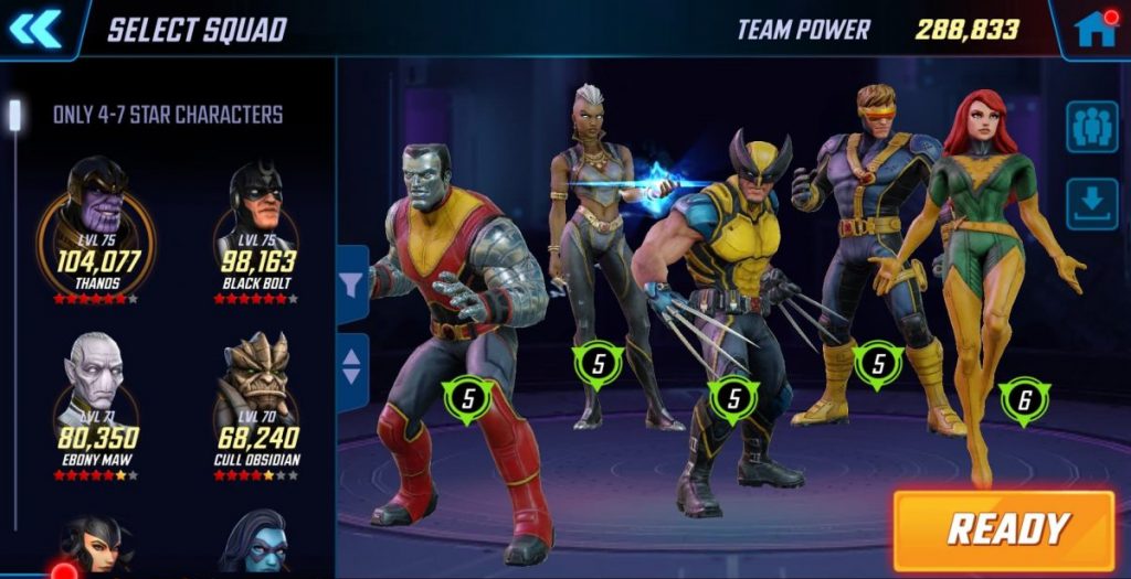 Marvel Strike Force Best Teams for All Game Modes