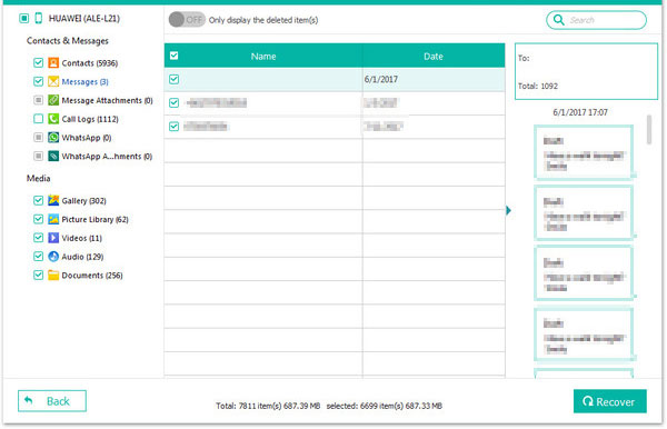  Restaurer les contacts manquants à l'aide de MobiKin 3 