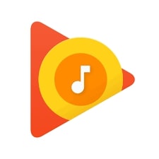 Google Play Music Logo white background