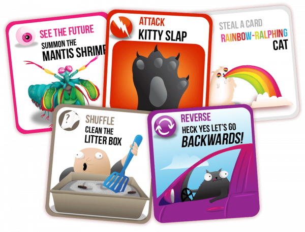Exploding Kittens Action Cards