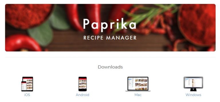 paprika recipe manager cloud account