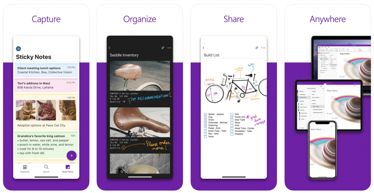 Banner photo of OneNote App for iOS