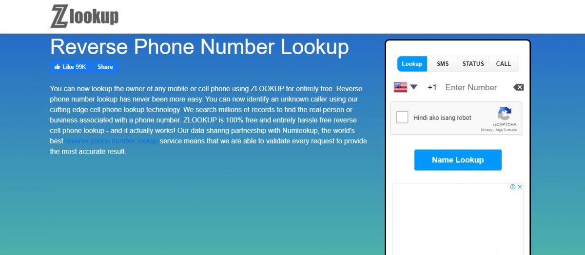 zlookup search