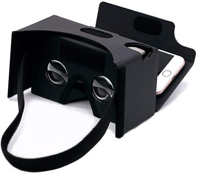 This accessory is Google Cardboard-inspired