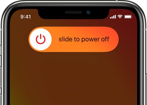 Click the necessary buttons to make the Power Off slider appear on any iPhone