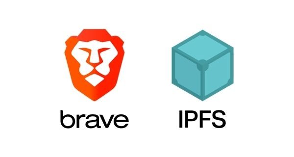 Brave and IPFS logos