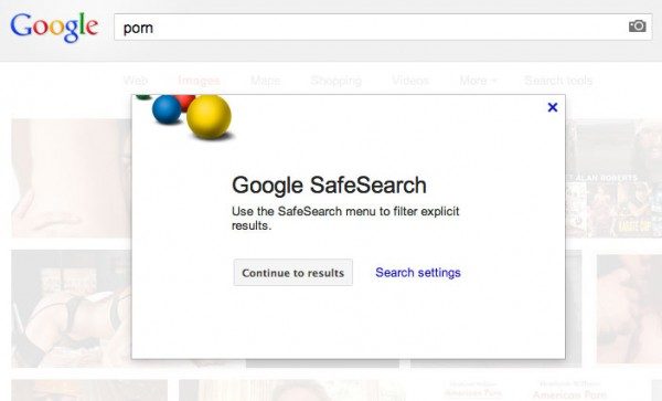 how to block porn thru Google Safe Search
