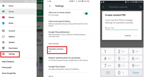 how to block porn thru Restrict Downloads In Google Play Store