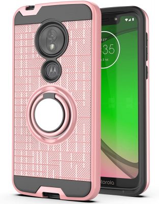 Motorola in a pink phone case
