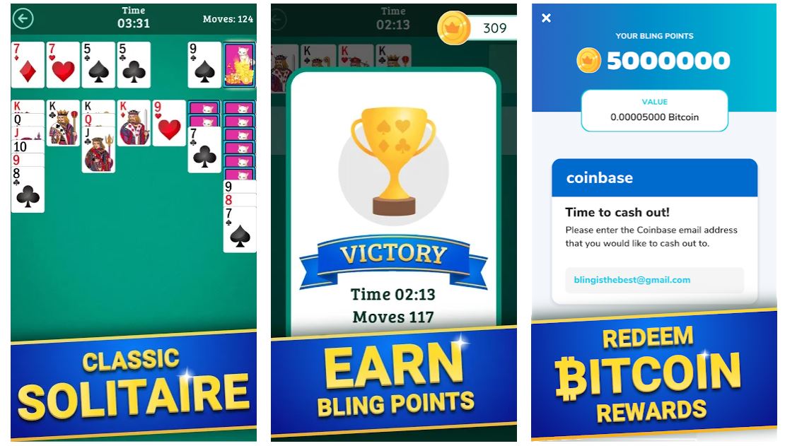 earn bitcoin playing solitaire